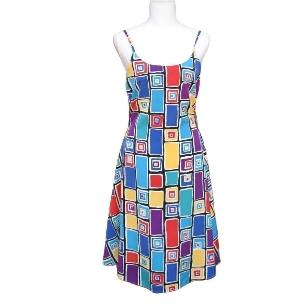 NWT Vintage 90's Multi Color Dress
